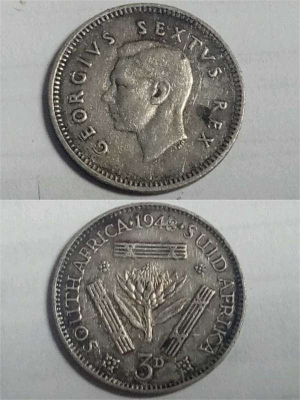 DISCOUNT!!! Union 1948 Threepence