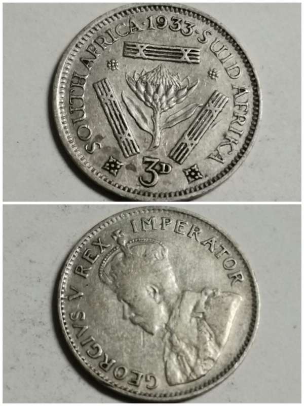 **R1 Auction**  Union 1933 Threepence