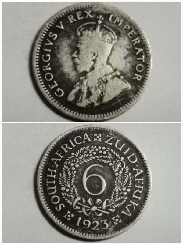 Union 1923 Sixpence