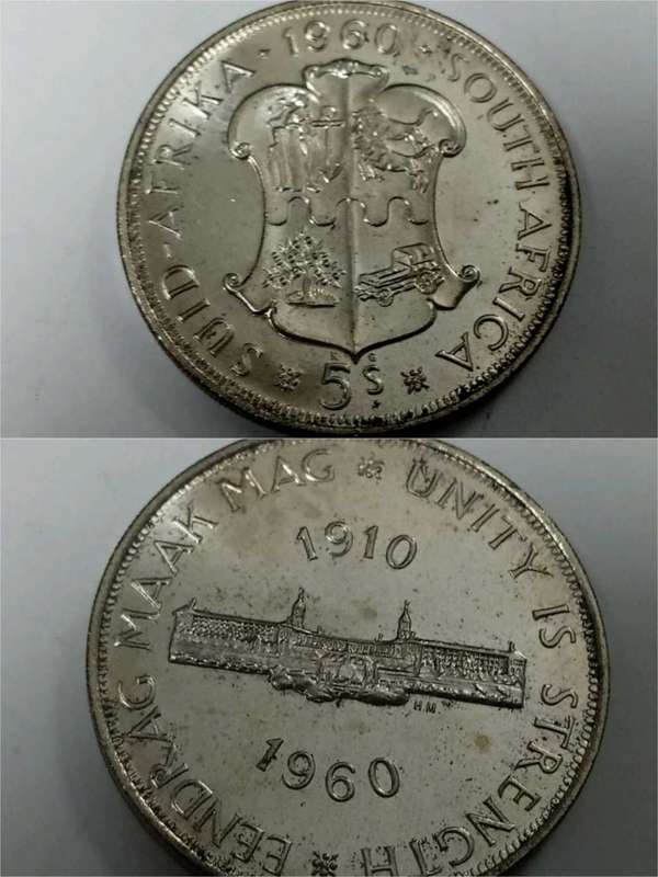 DISCOUNT!!! Union 1960 Five Shilling - PROOF