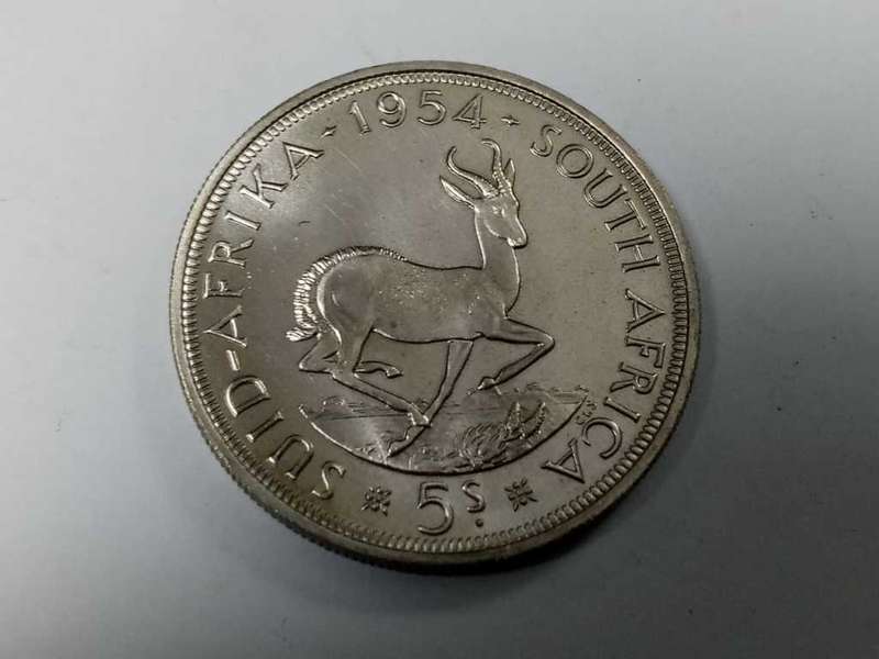DISCOUNT!!! Union 1954 Five Shilling PROOF_LIKE