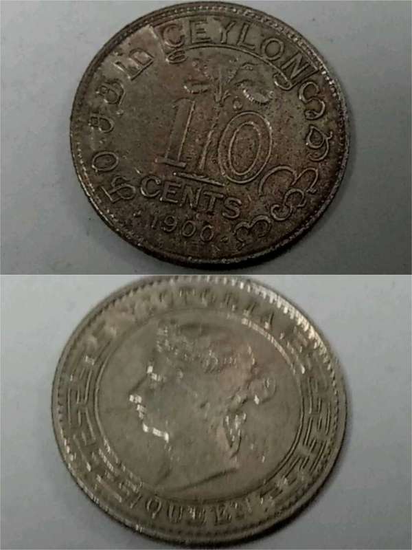 DISCOUNT!!! Ceylon 10 Cent 1900
