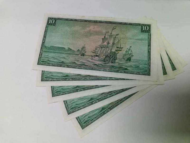RSA 10 Rand 1976(TW de Jongh 3rd Issue) - W18 Replacement - 5 in Sequence