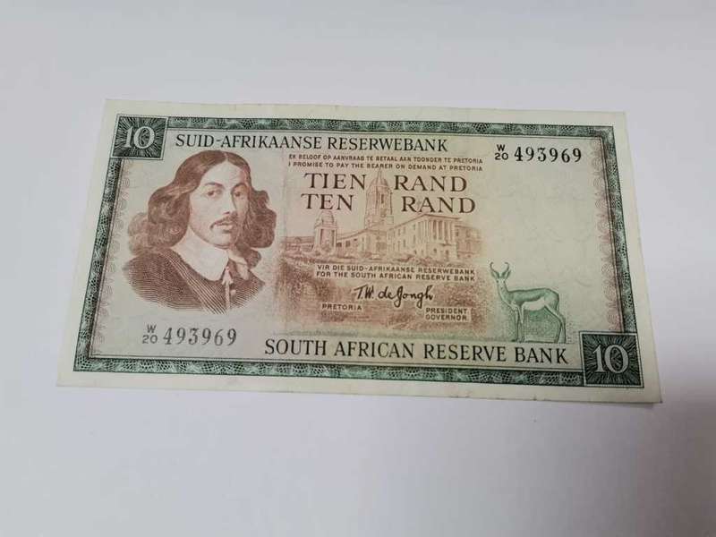 RSA 10 Rand 1976(TW de Jongh 3rd Issue) - W20 Replacement