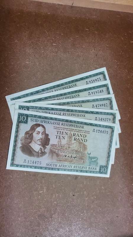 RSA 10 Rand 1976(TW de Jongh 3rd Issue) - W20 Replacement - Great condition