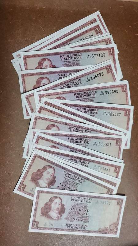 One Rand Notes TW de Jongh 1975
