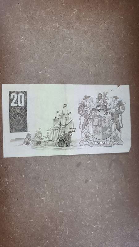 RSA 20 Rand late 1980's(G de Kock 3rd Issue) - Z39 Replacement
