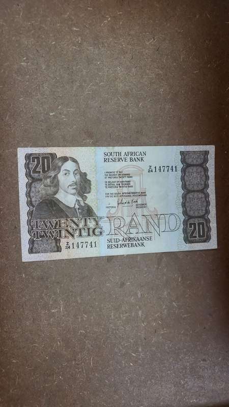RSA 20 Rand late 1980's(G de Kock 3rd Issue) - Z24 Replacement