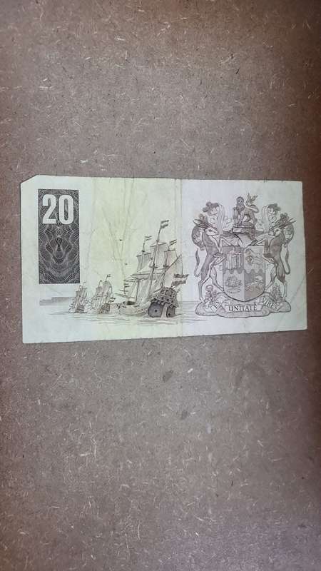 RSA 20 Rand late 1980's(G de Kock 3rd Issue) - Z12 Replacement
