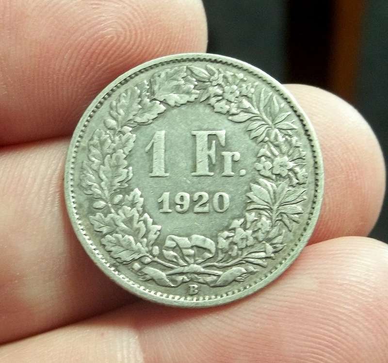 Switzerland 1 Franc 1920
