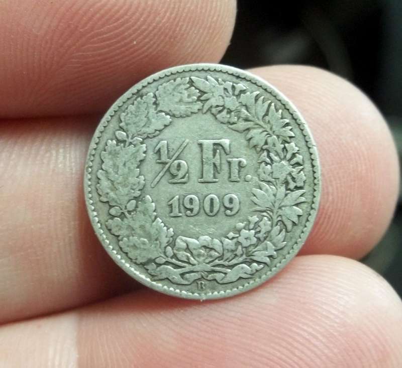 Switzerland 1/2 Franc 1909