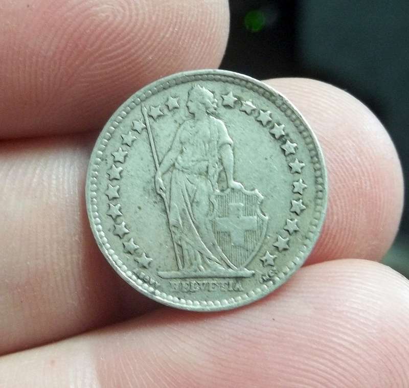 Switzerland 1/2 Franc 1942