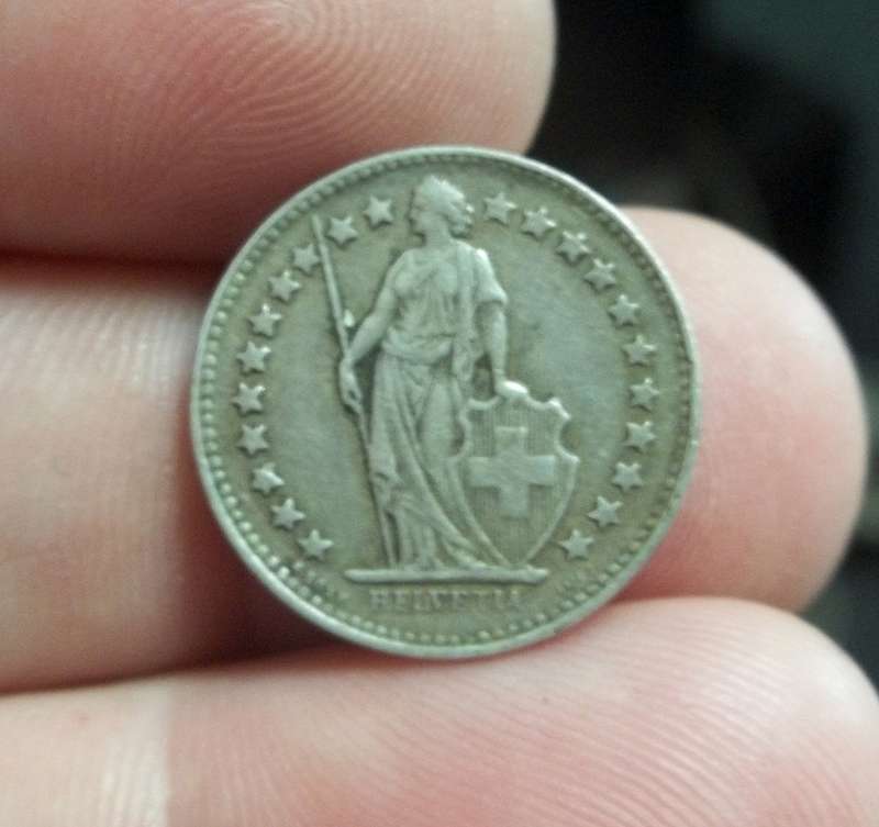Switzerland 1/2 Franc 1943