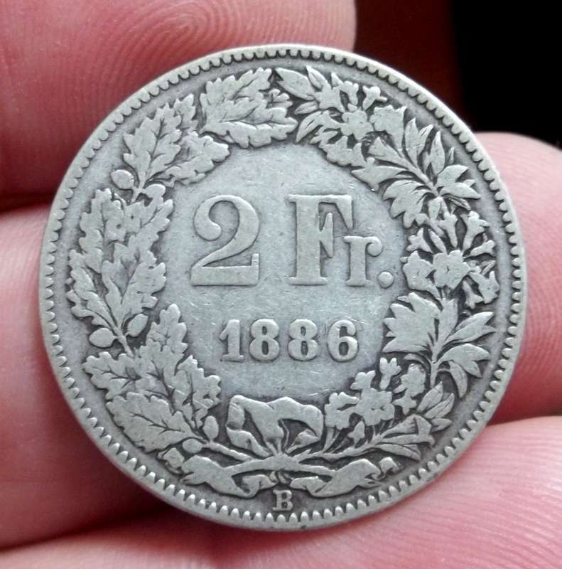 Switzerland 2 Francs 1886