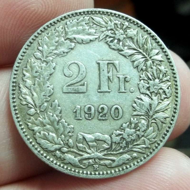 Switzerland 2 Francs 1920