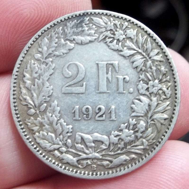 Switzerland 2 Francs 1921