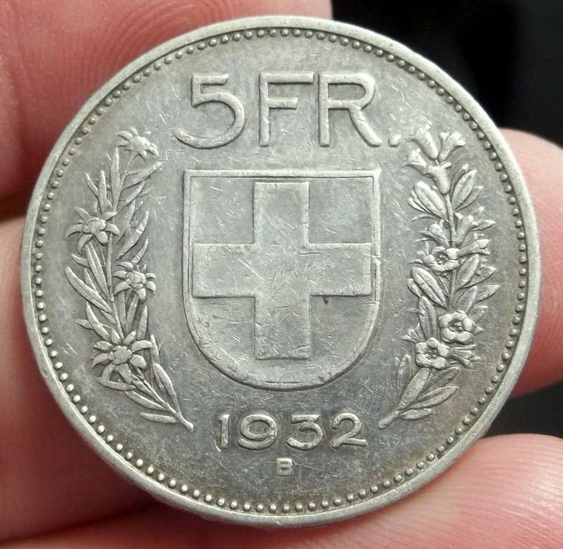 Switzerland 5 Francs 1932