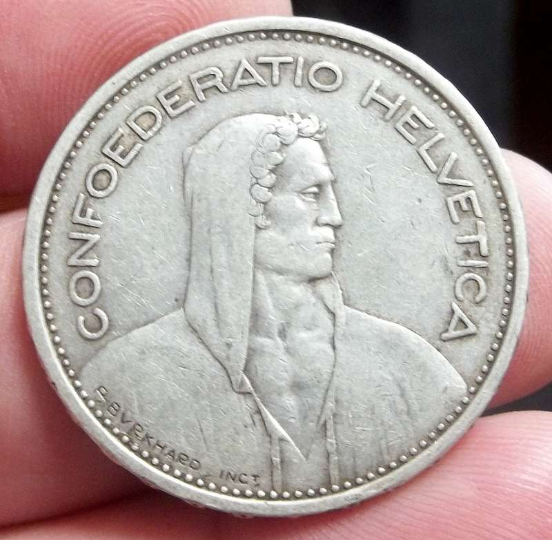 Switzerland 5 Francs 1933