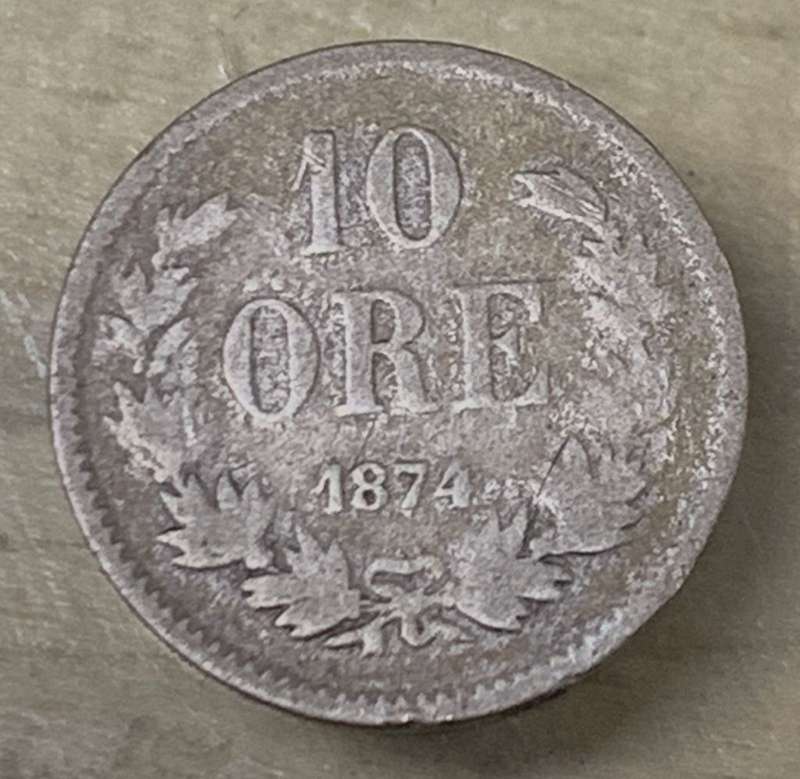 Sweden 10 Ore 1874