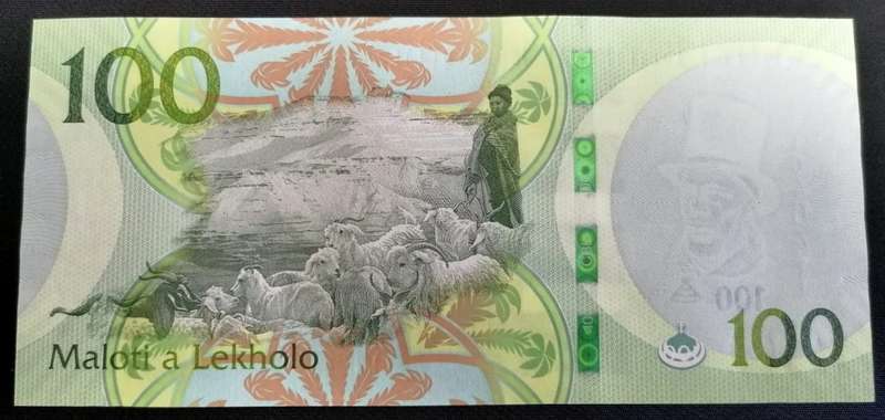 Lesotho 100 Maloti 2021 UNC condition