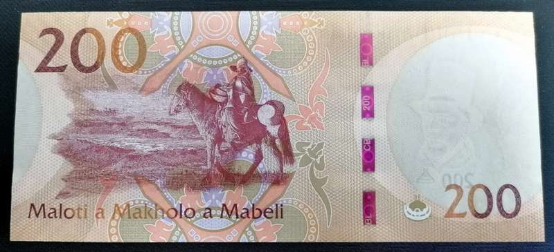 Lesotho 200 Maloti 2021 UNC condition
