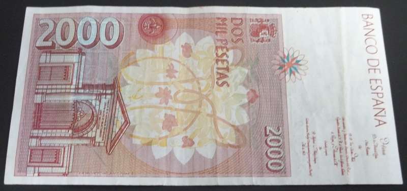 Spain 2000 Pesetas 1992