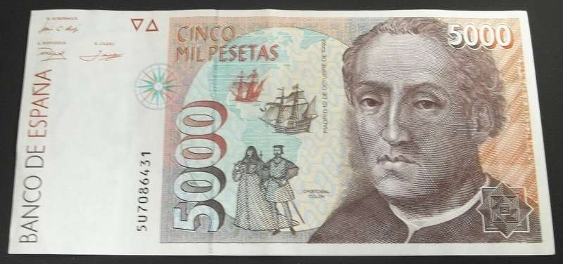 Spain 5000 Pesetas 1992