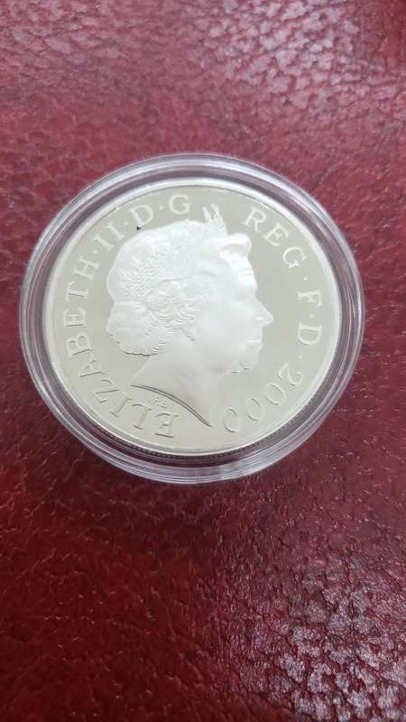 UK Silver Centenary Crown 2000