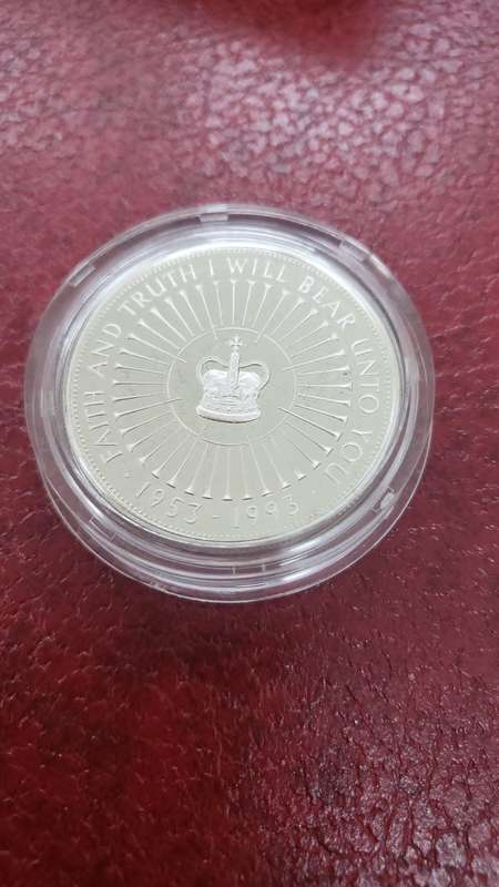 UK Coronation 40th Anniversary Silver Proof Crown