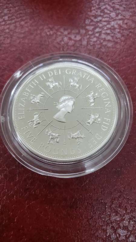 UK Coronation 40th Anniversary Silver Proof Crown
