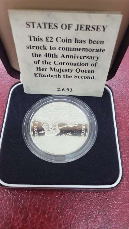 States of Jersey 40th Coronation Anniversary Two Pound