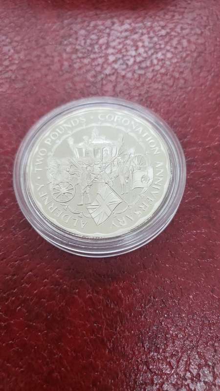 Alderney Coronation Anniversary Crown 1993