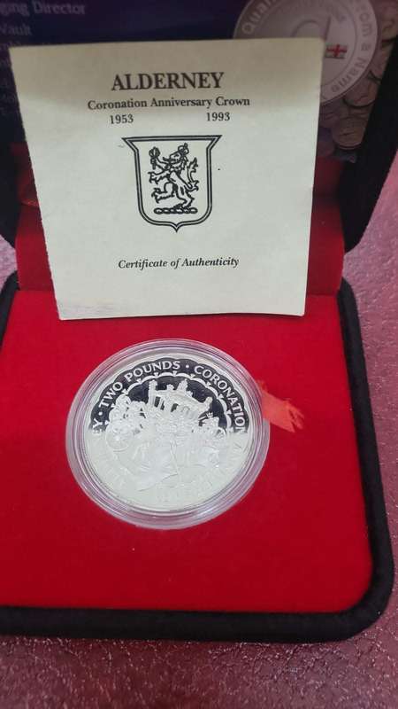 Alderney Coronation Anniversary Crown 1993