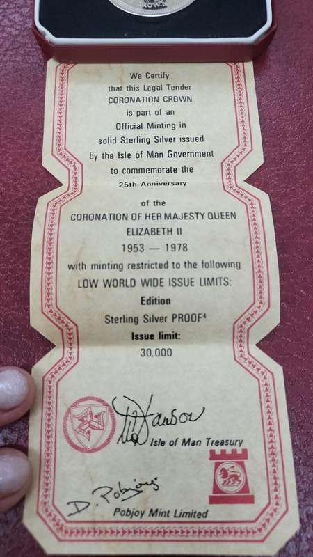 Queen Elizabeth ll 25th Coronation Anniversary Proof Crown