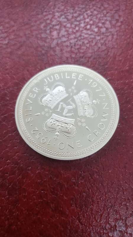 1977 Isle of Man - The Queen`s Silver Jubilee Appeal Silver Proof Crown
