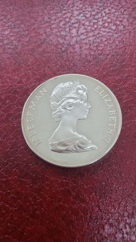 1977 Isle of Man - The Queen`s Silver Jubilee Appeal Silver Proof Crown