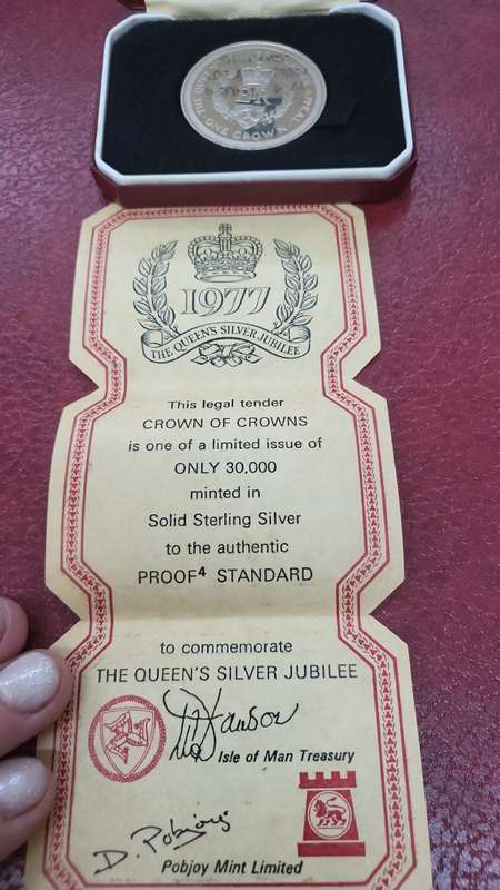 The Queen`s Silver Jubilee Appeal Silver Proof Crown