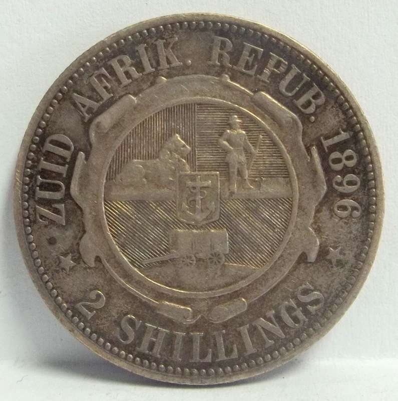 ZAR 2 Shillings 1896