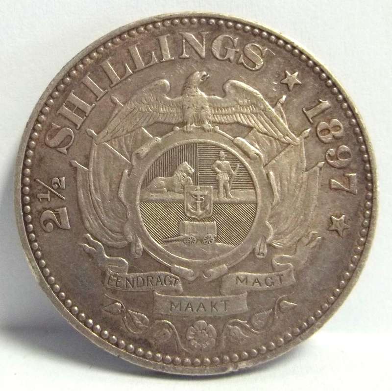 ZAR 1897 Two and a Half Shillings - Nice condition