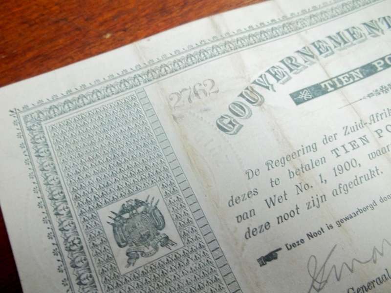 ZAR 10 Pounds Note 1900