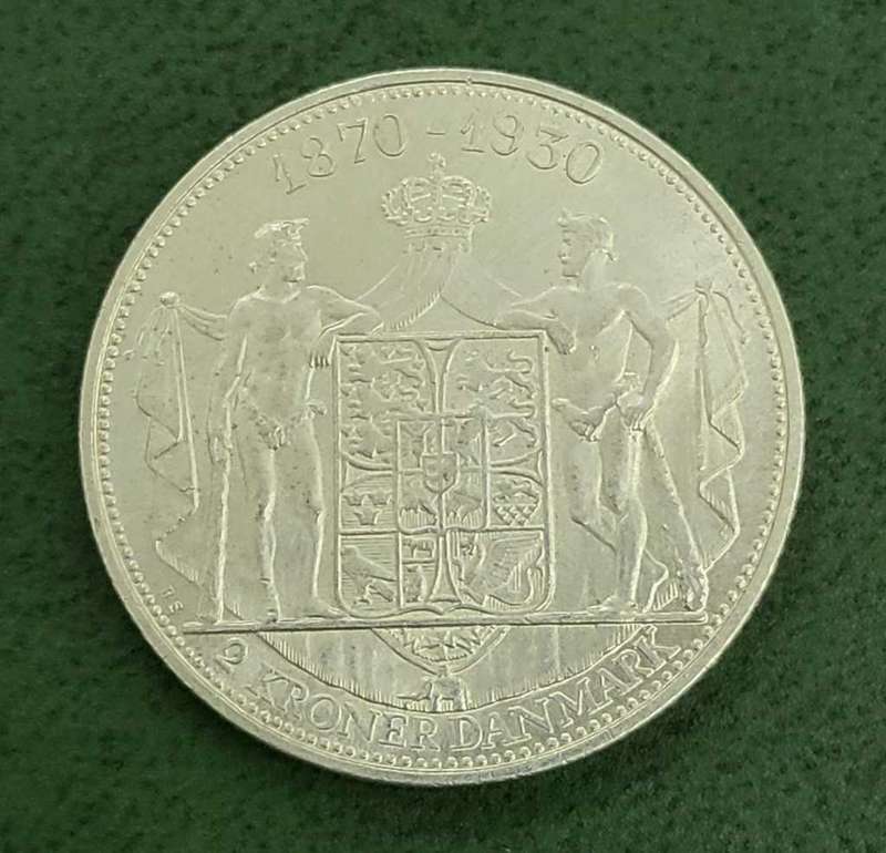 Denmark 2 Kroner 1930 - King Christian 60th Birthday
