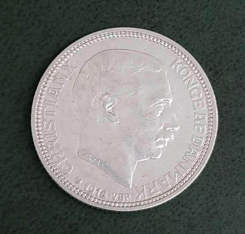 Denmark 2 Kroner 1916 - Nice condition