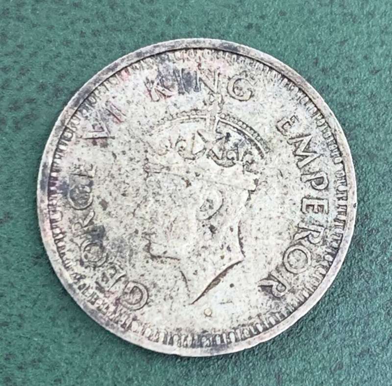 India 1/4 Rupee 1943