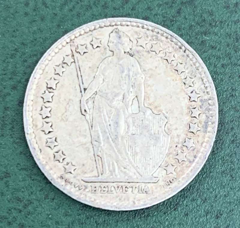 Switzerland 1/2 Franc 1942