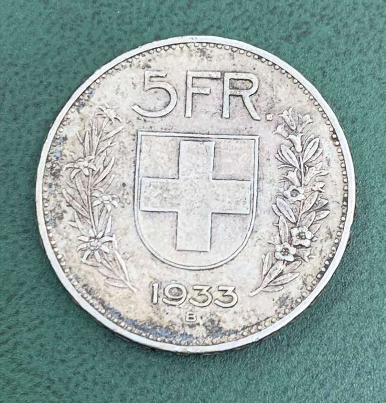 Switzerland 5 Francs 1933