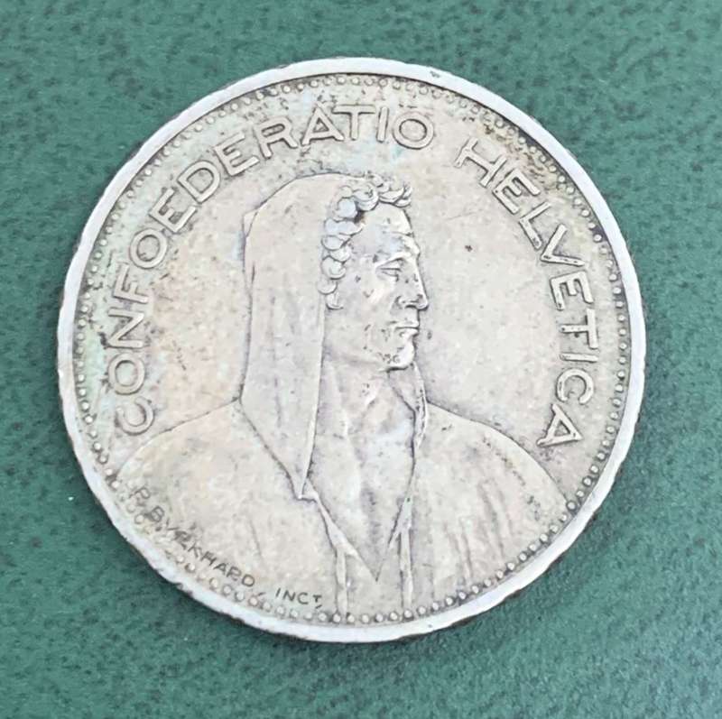 Switzerland 5 Francs 1933