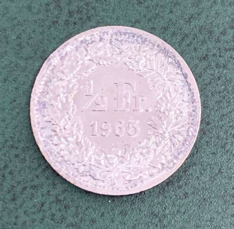 Switzerland 1/2 Franc 1965