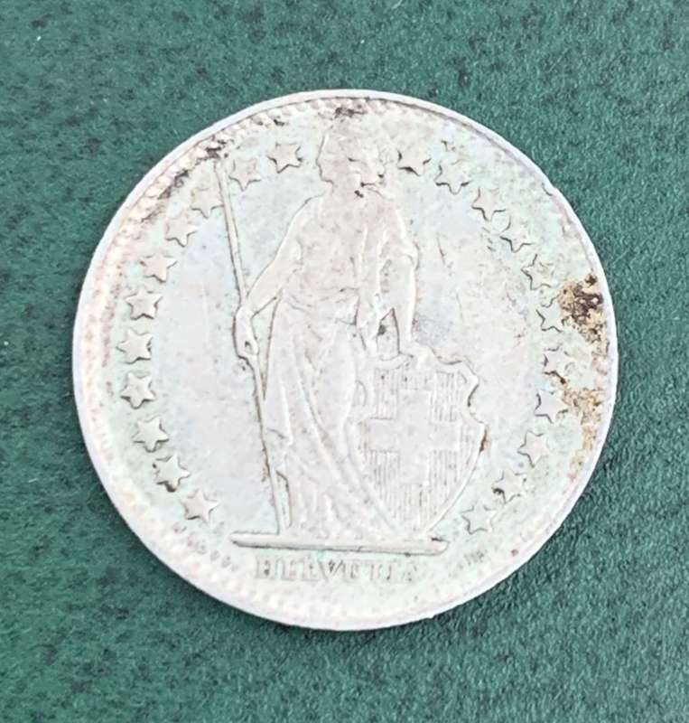 Switzerland 1/2 Franc 1944