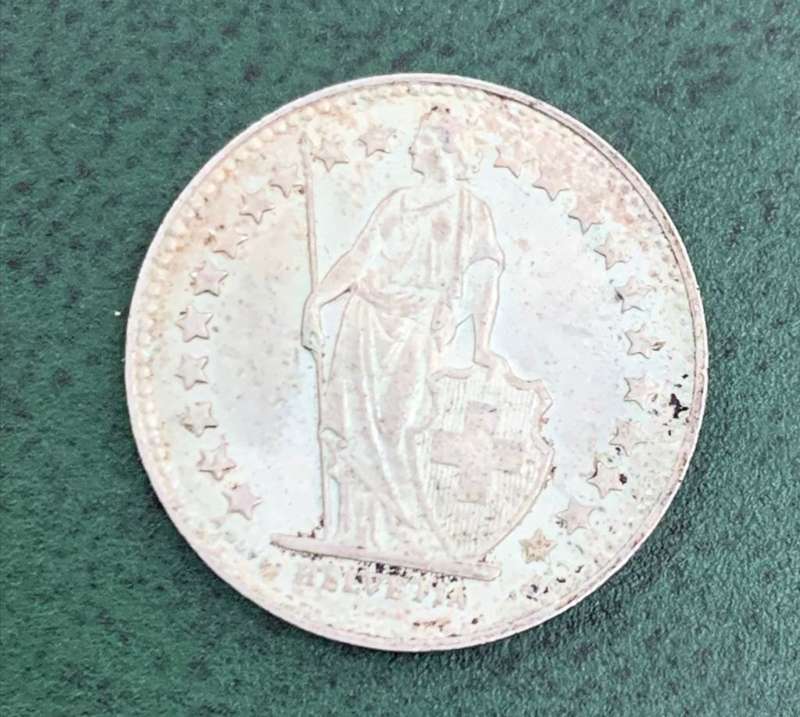 Switzerland 1/2 Francs 1951 - aUNC condition