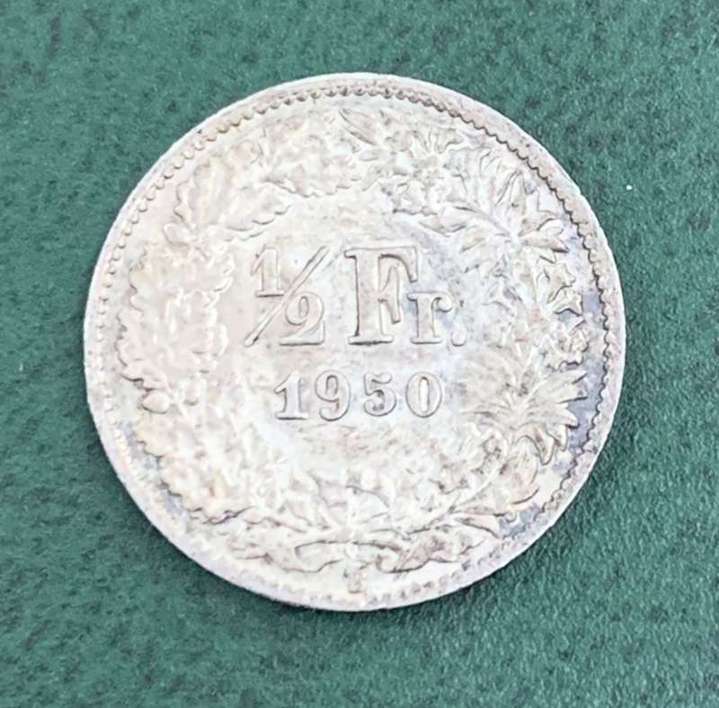 Switzerland 1/2 Franc 1950 - Great condition